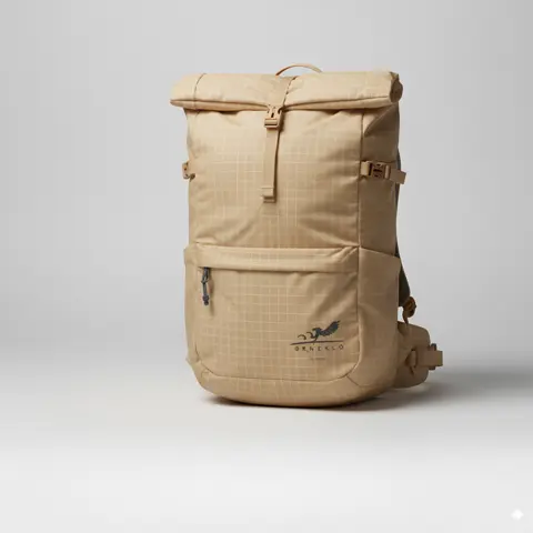 Hiking backpack with organized gear — pack management